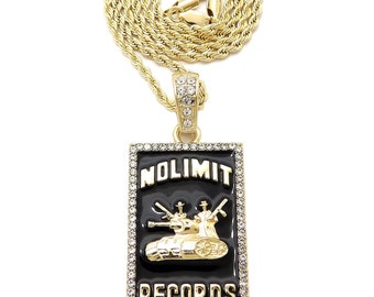 King Ice × No Limit Records ☆TRU TANK NECKLACE 2色 NO LIMIT RECORDS X KING ICE - ICED 98 LOGO NECKLACE ON SALE