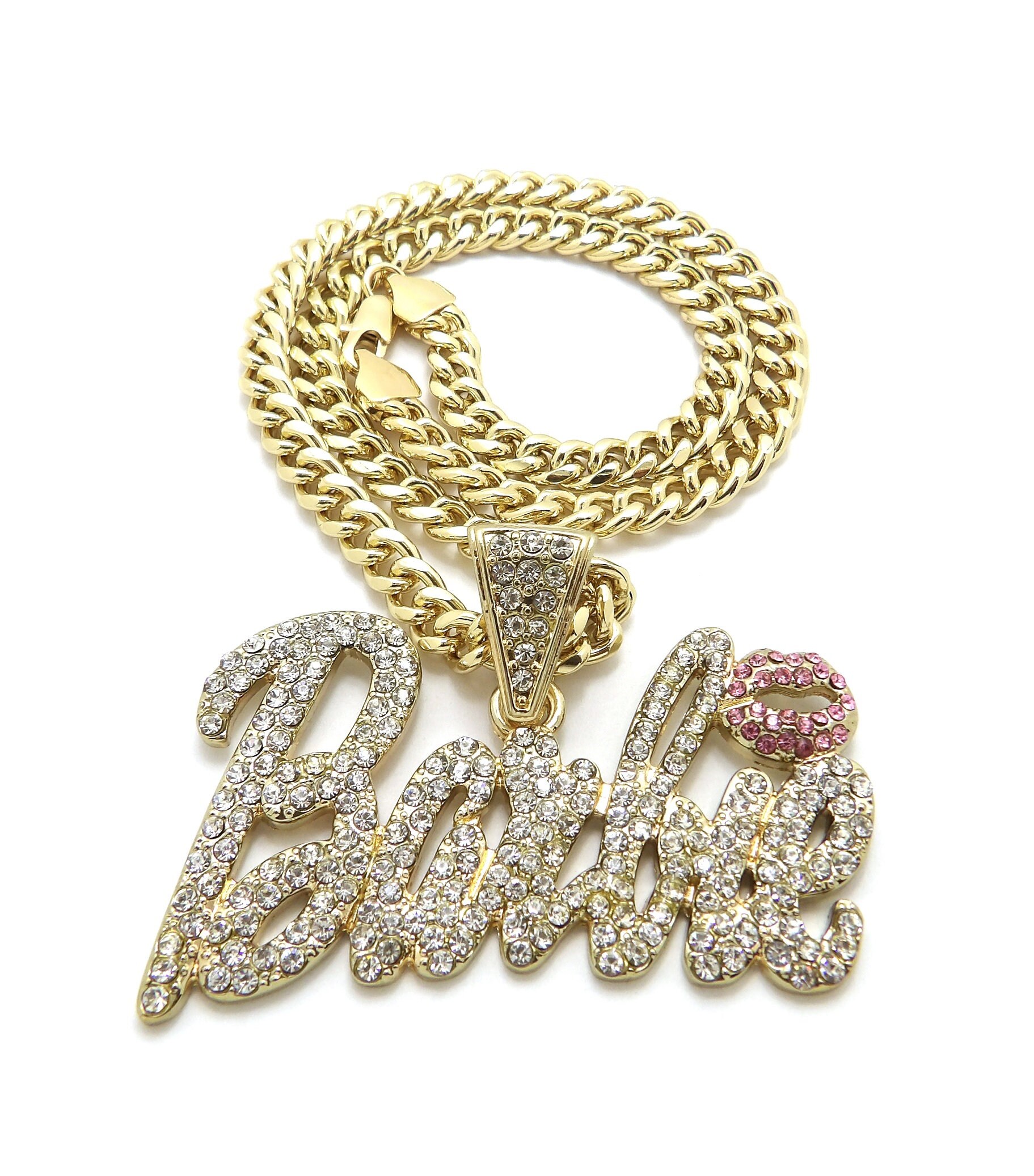 Women's Fashion Pink Barbie Pendant 6mm/18 Cuban | Etsy