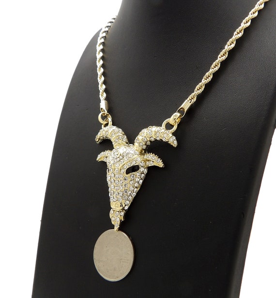 Iced out sale goat chain