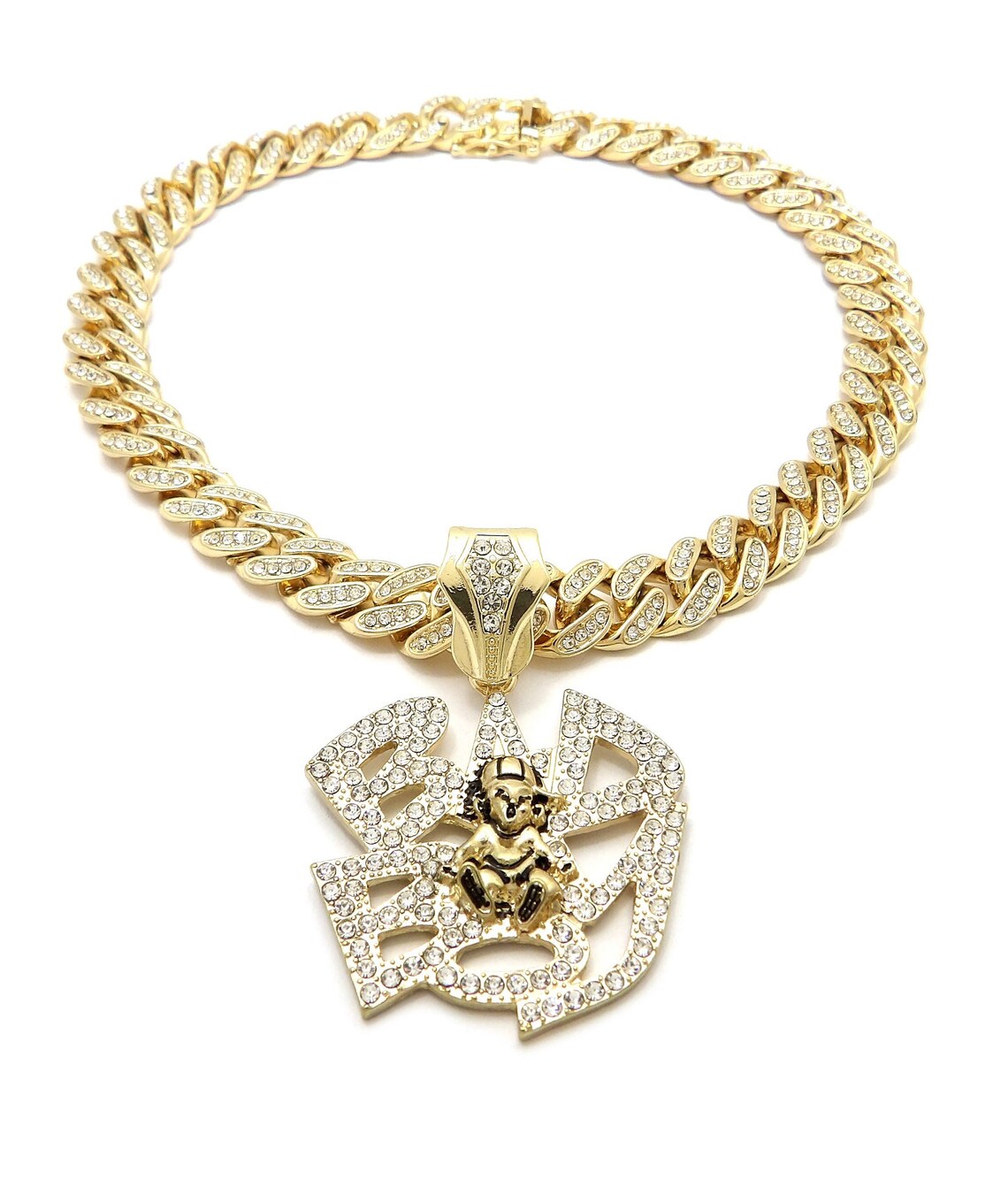 Hip Hop Bad Boy Pendant 12mm/18 20 Box Lock Cuban Etsy