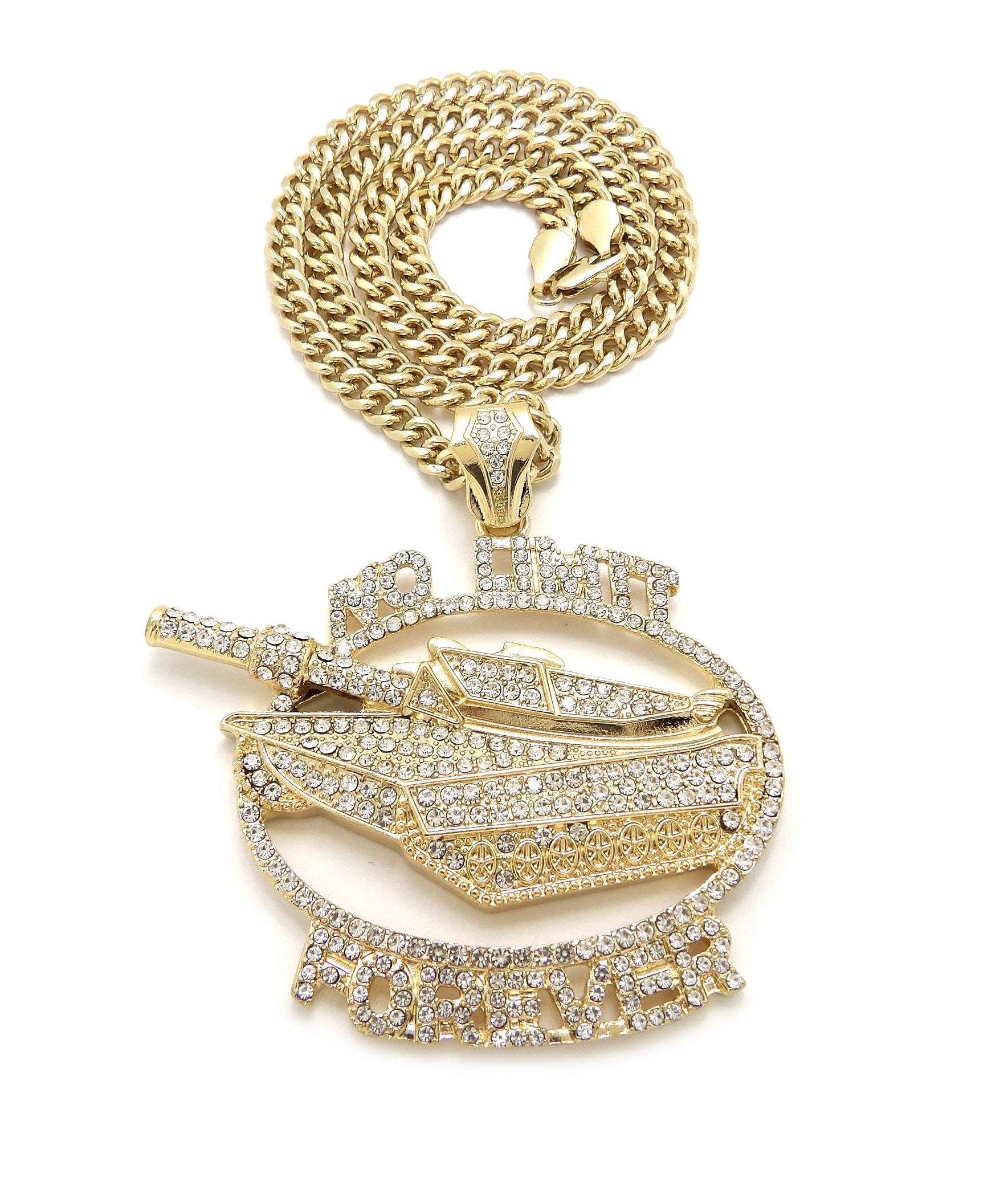 トップス S customize chain tank Iced Out No Limit Tank Pendant 7mm/24