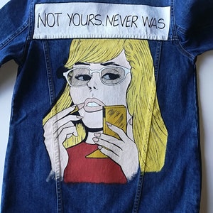 Hand painted denim jacket