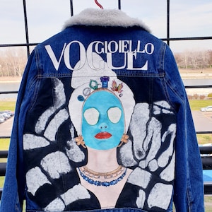 Handpainted denim jacket
