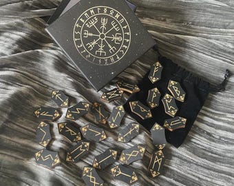 Wood Carved Runes