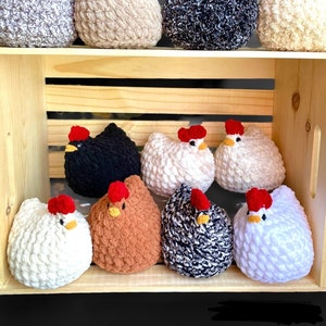 Crochet Chicken Hen | Crochet Chicken Plush | Handmade Chicken Stuffed Animal | Plush Chicken Gift | Birthday Gift | Mother's Day Gift