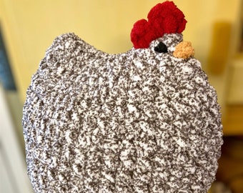 Large Chicken Plushie | Crochet Chicken Mama Hen | Handmade Chicken Stuffed Animal | Mothers Day Gift | Chicken Gift | Birthday Gift