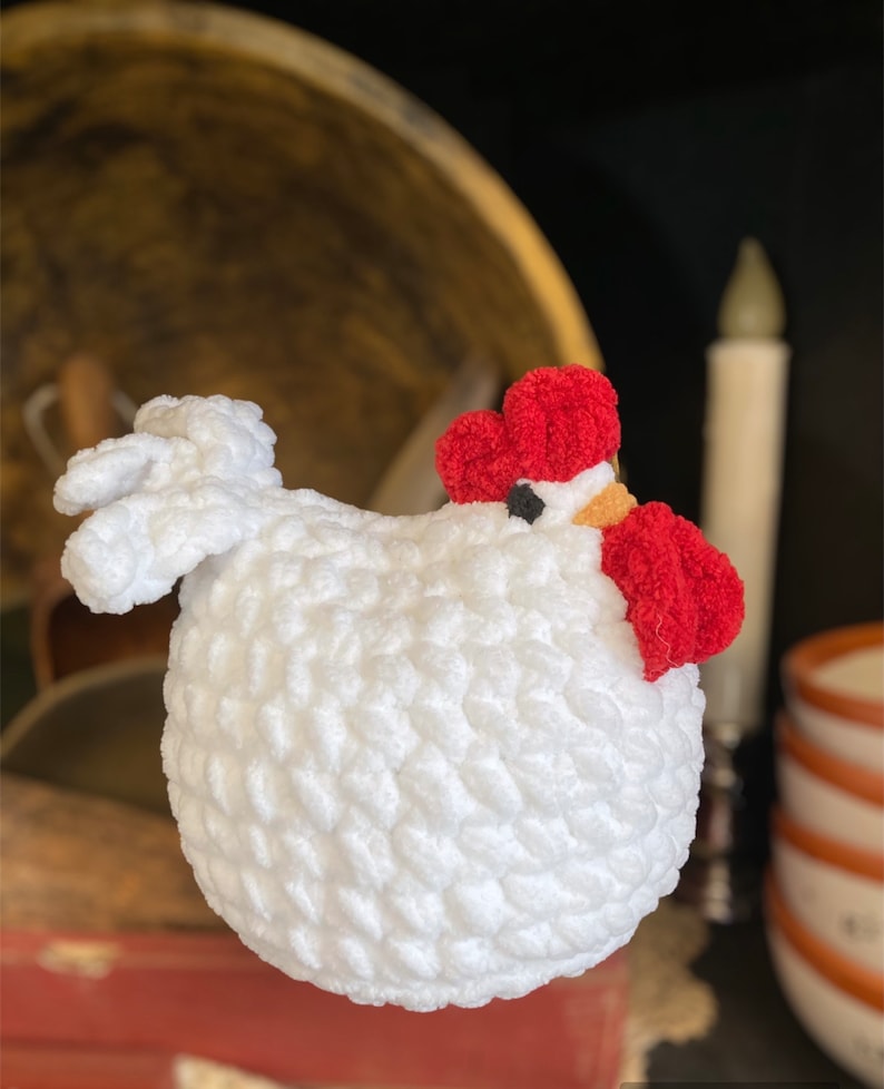 Crochet Rooster Stuffed Animal Rooster Plush Toy Handmade Rooster