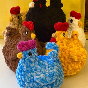 Stardew Valley Chicken Plush, Custom Color Video Game toy, Crochet Handmade Farming Stuffed Animal, Unique Gamer Gift, Birthday Christmas