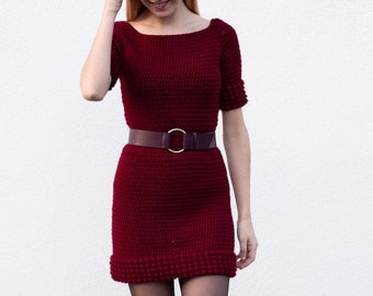 The Cold Season Crochet Dress: Warm AND fancy Crochet Dress Pattern for Christmas or other occasions, suitable for all levels