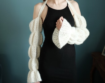 Puffy Crochet Sleeves, crochet pattern by @highinfibre