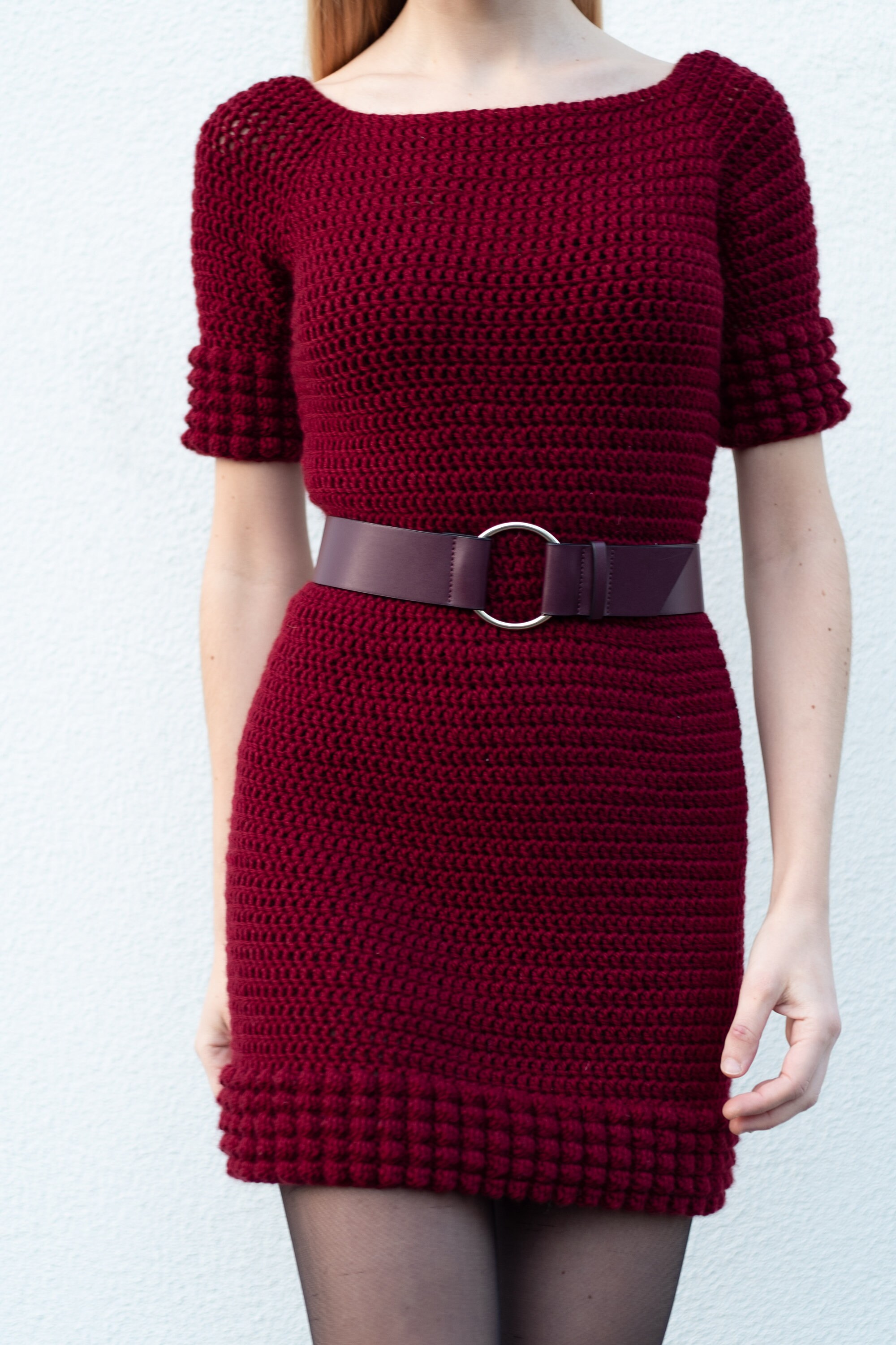 winter dress crochet pattern Snowberries Dress- Free Crochet Pattern