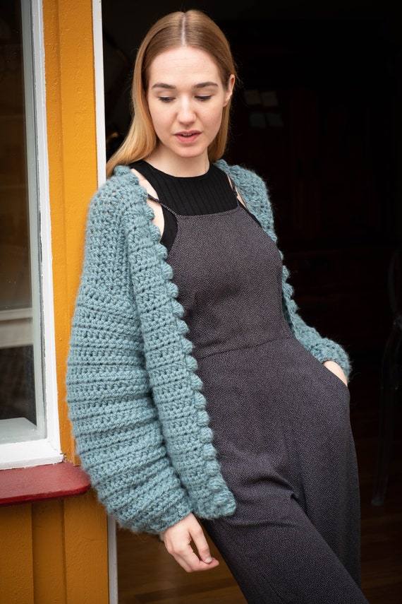 chunky crochet cardigan pattern