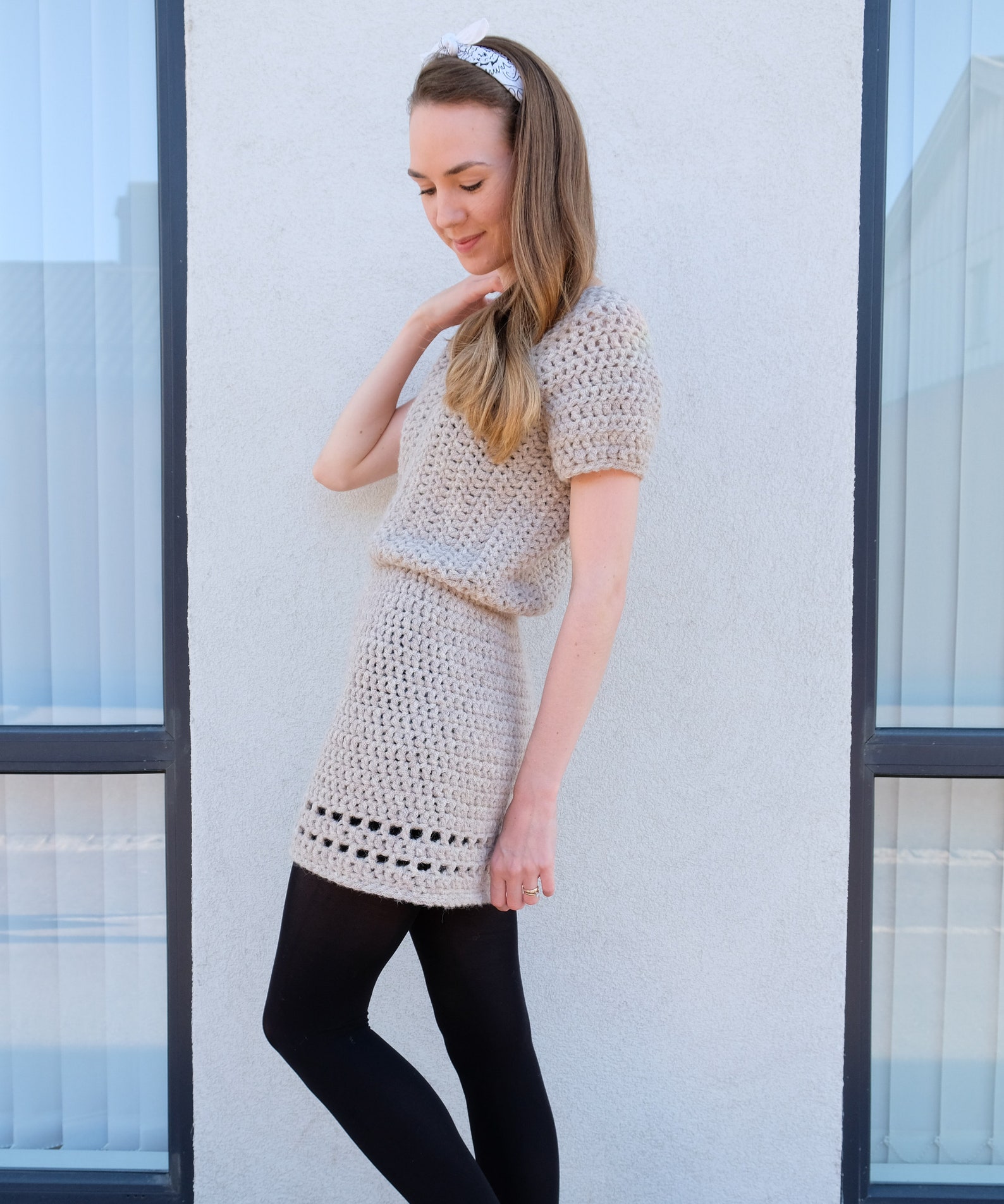 Thunder On The Mountain Crochet Mini Dress