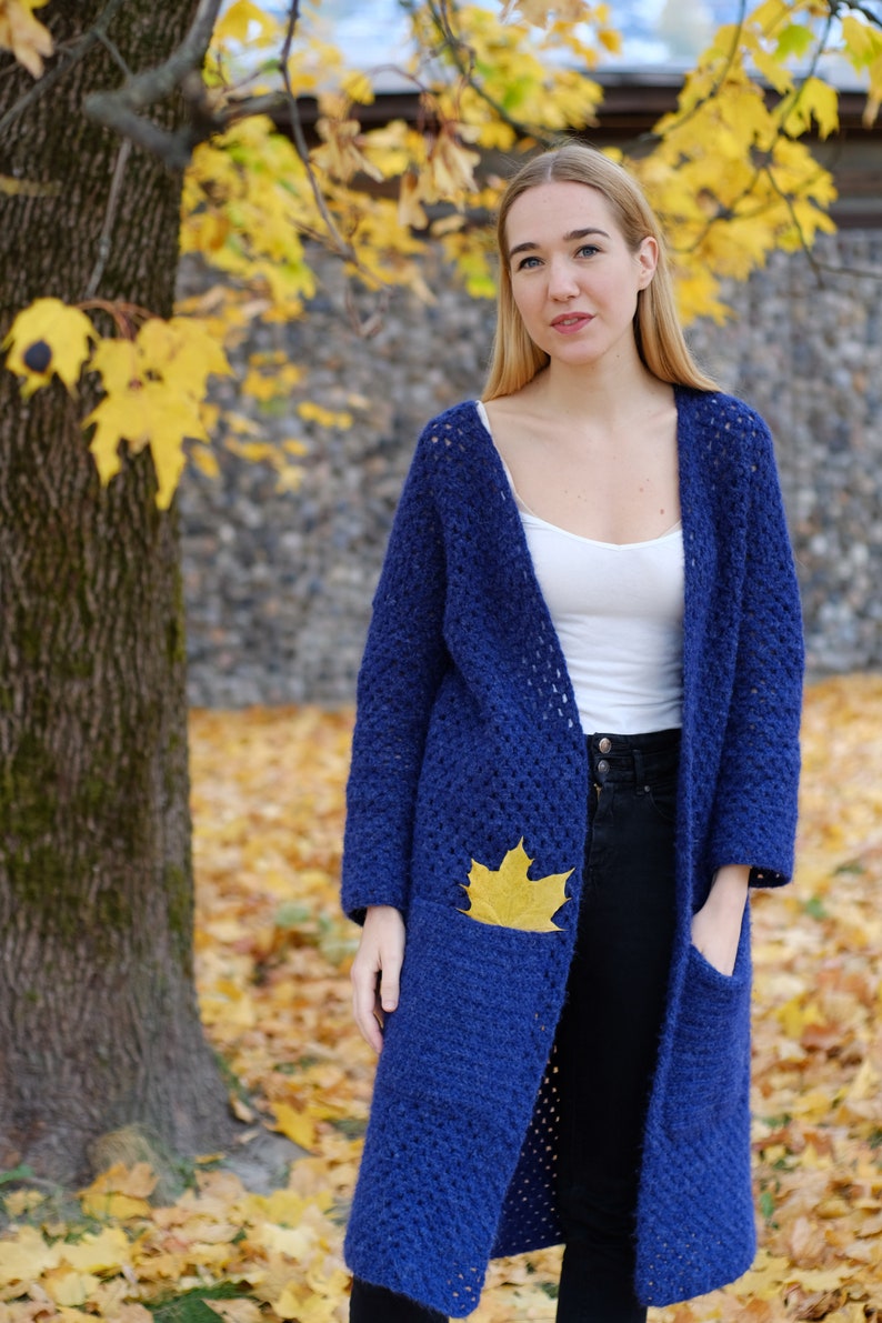 Long Crochet Cardigan PATTERN by highinfibre image 4