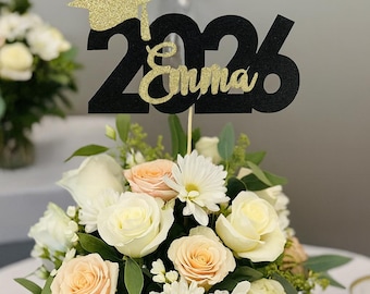 Set of 3 2026 Graduation Centerpiece Sticks • Senior Grad Party Decorations