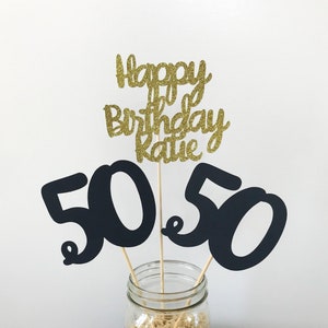 Birthday Party Centerpieces - Personalized / Birthday Party Table Top Decoration