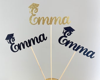 3 Pack Graduation Decoration Name Sticks