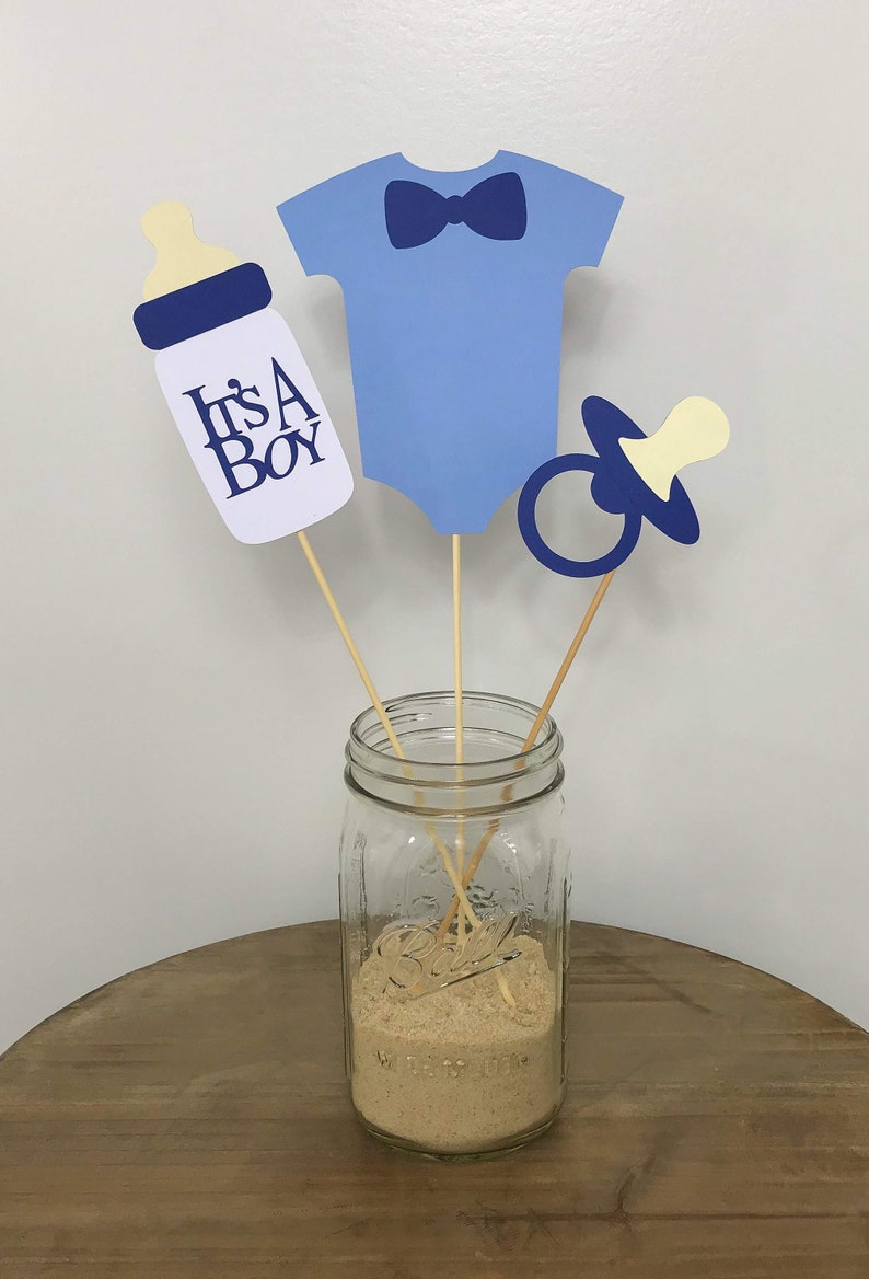 Boy Baby Shower Decorations / Boy Baby Shower Centerpieces / Etsy