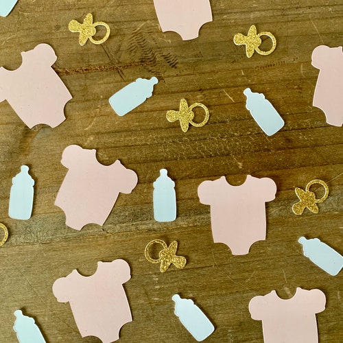 Girl Baby Shower Confetti 100 Pieces / Girl Baby Shower Etsy