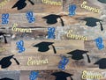 2026 Graduation Confetti - Cursive Personalized 60 Pieces