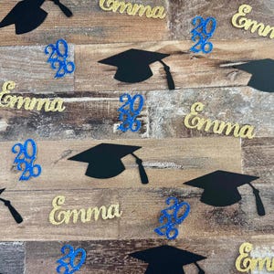 2026年卒業記念紙吹雪 - 筆記体パーソナライズ 60枚