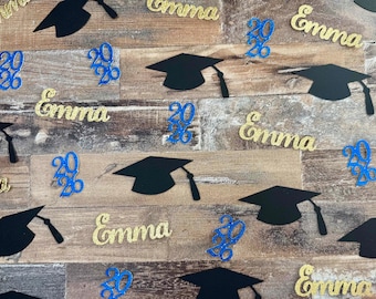 2026年卒業記念紙吹雪 - 筆記体パーソナライズ 60枚