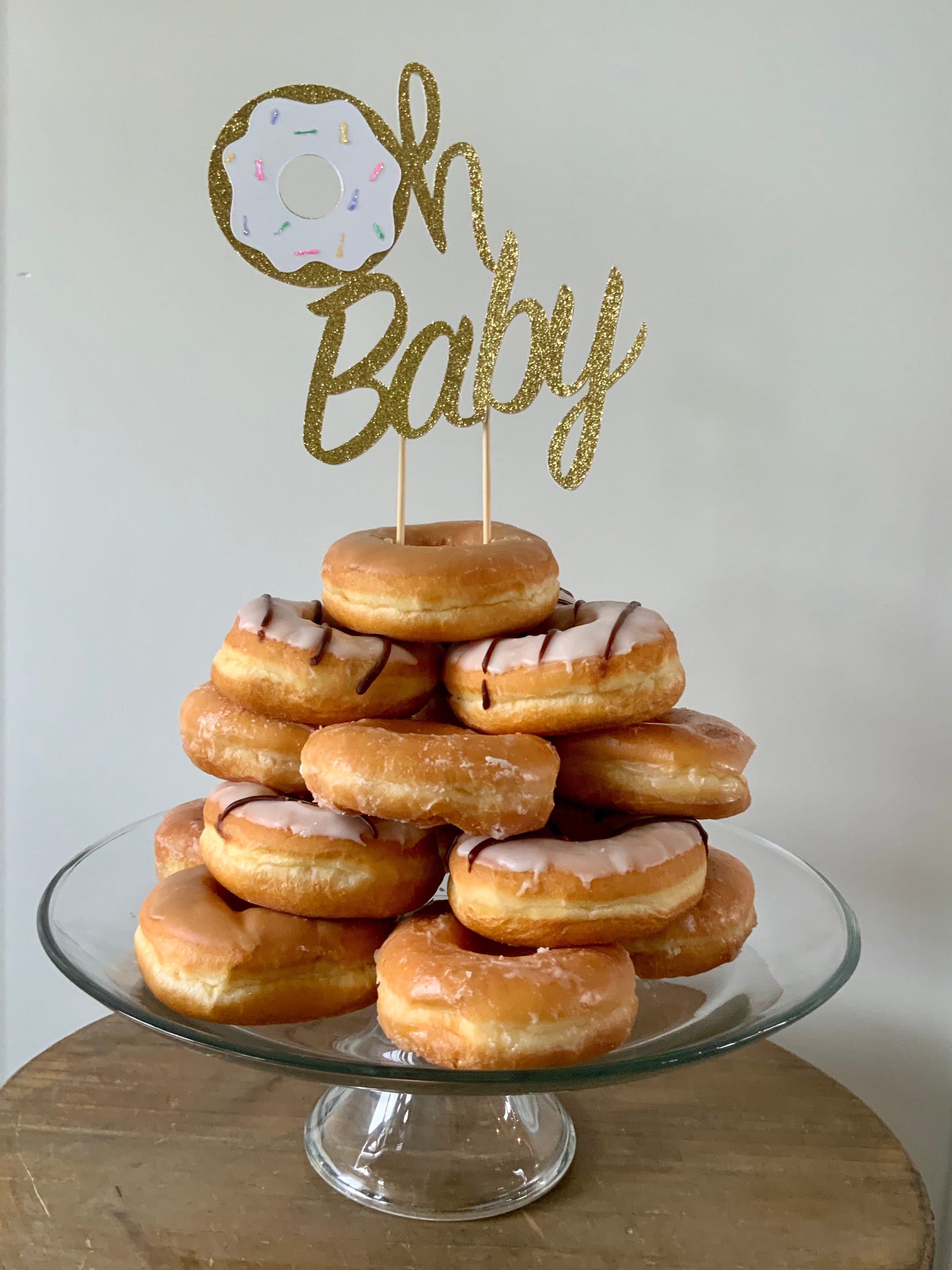 Oh Baby Cake Topper / Donut Baby Shower Decoration / Donut Etsy