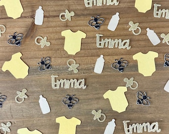 Sweet As Can Bee Confetti with Names - 150 pieces