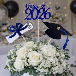 Bâtonnets pour centre de table pour la remise des diplômes 2026 : couleurs scolaires personnalisées