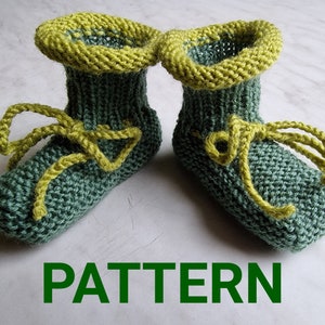 Easy Knitting Pattern, Booties, Baby Booties PDF Pattern