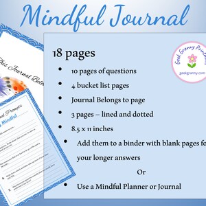 Mindful Journal Printable