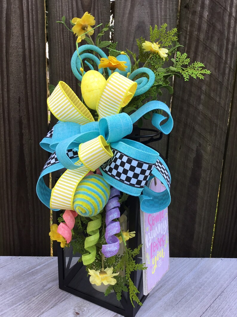 Lantern swag~Easter lantern swag~Spring lantern swag~floral lantern swag~Lantern decor~Lantern floral decor~Easter floral decor