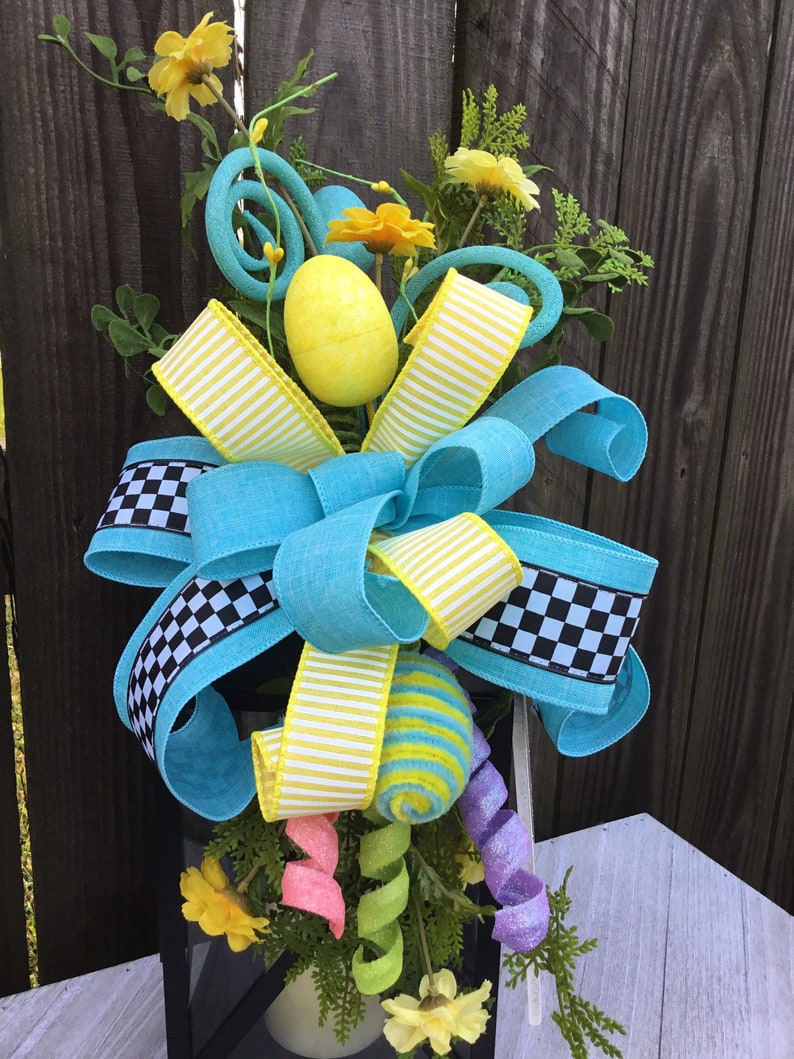 Lantern swag~Easter lantern swag~Spring lantern swag~floral lantern swag~Lantern decor~Lantern floral decor~Easter floral decor