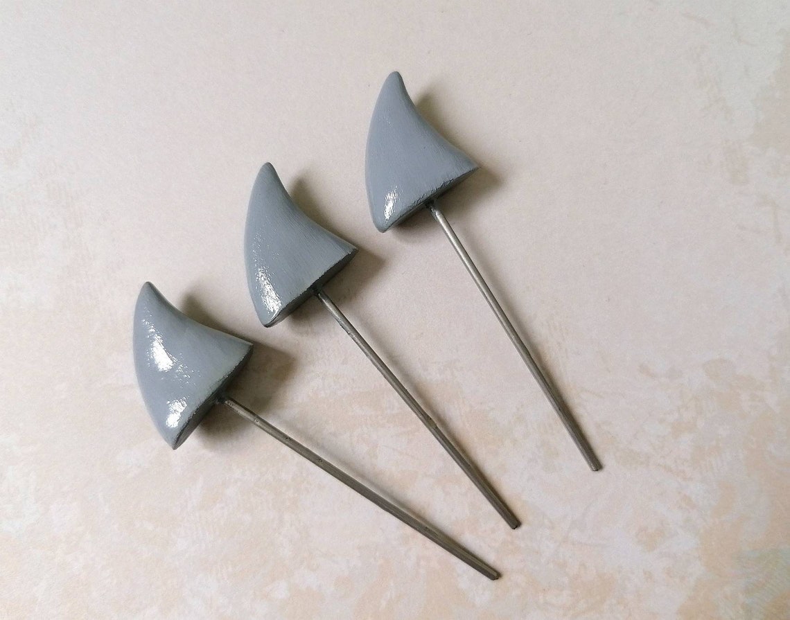 Shark Fin Spike Plant Pot Decorations Etsy