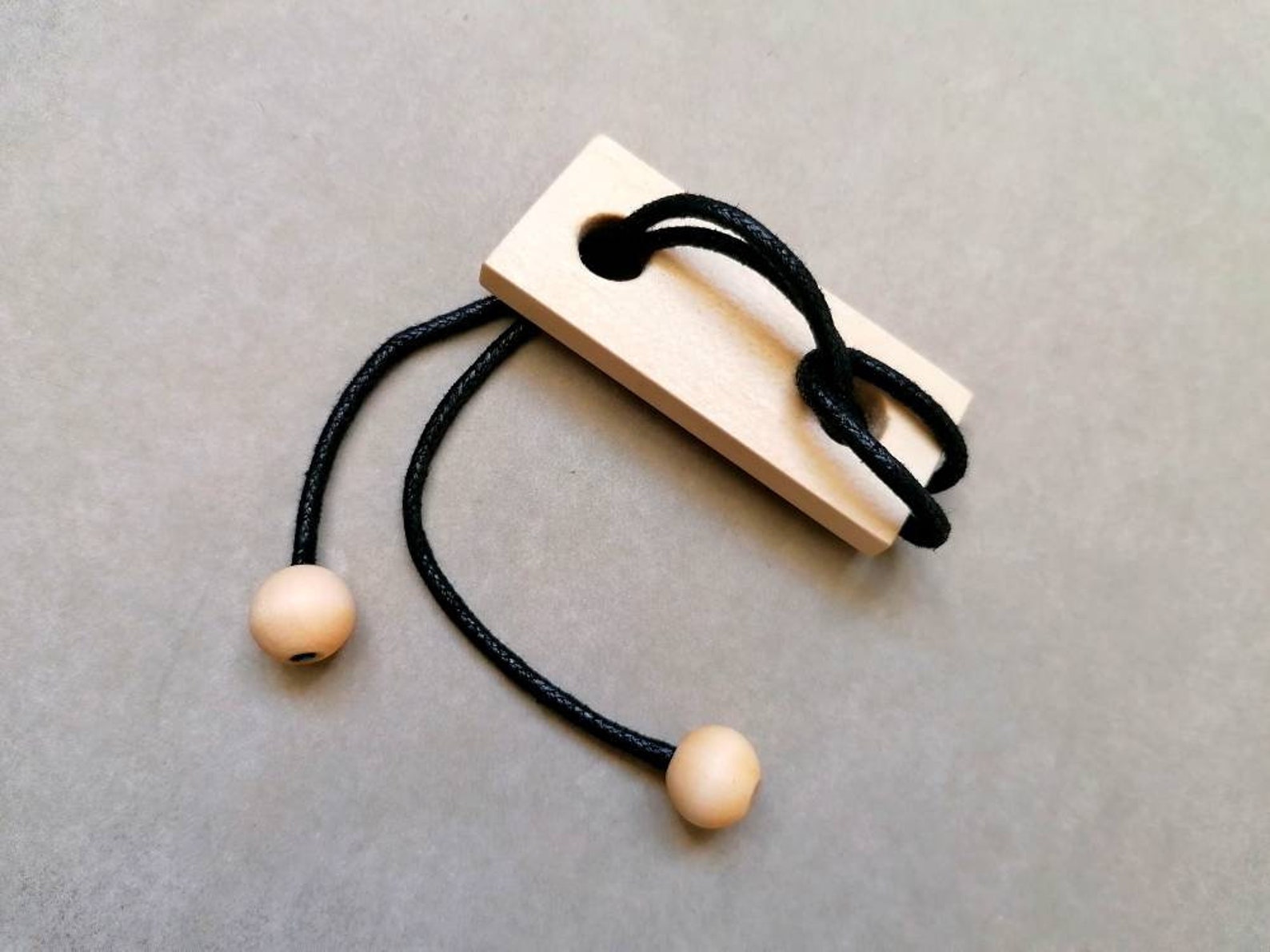 Wood rope puzzle game brainteaser. Etsy