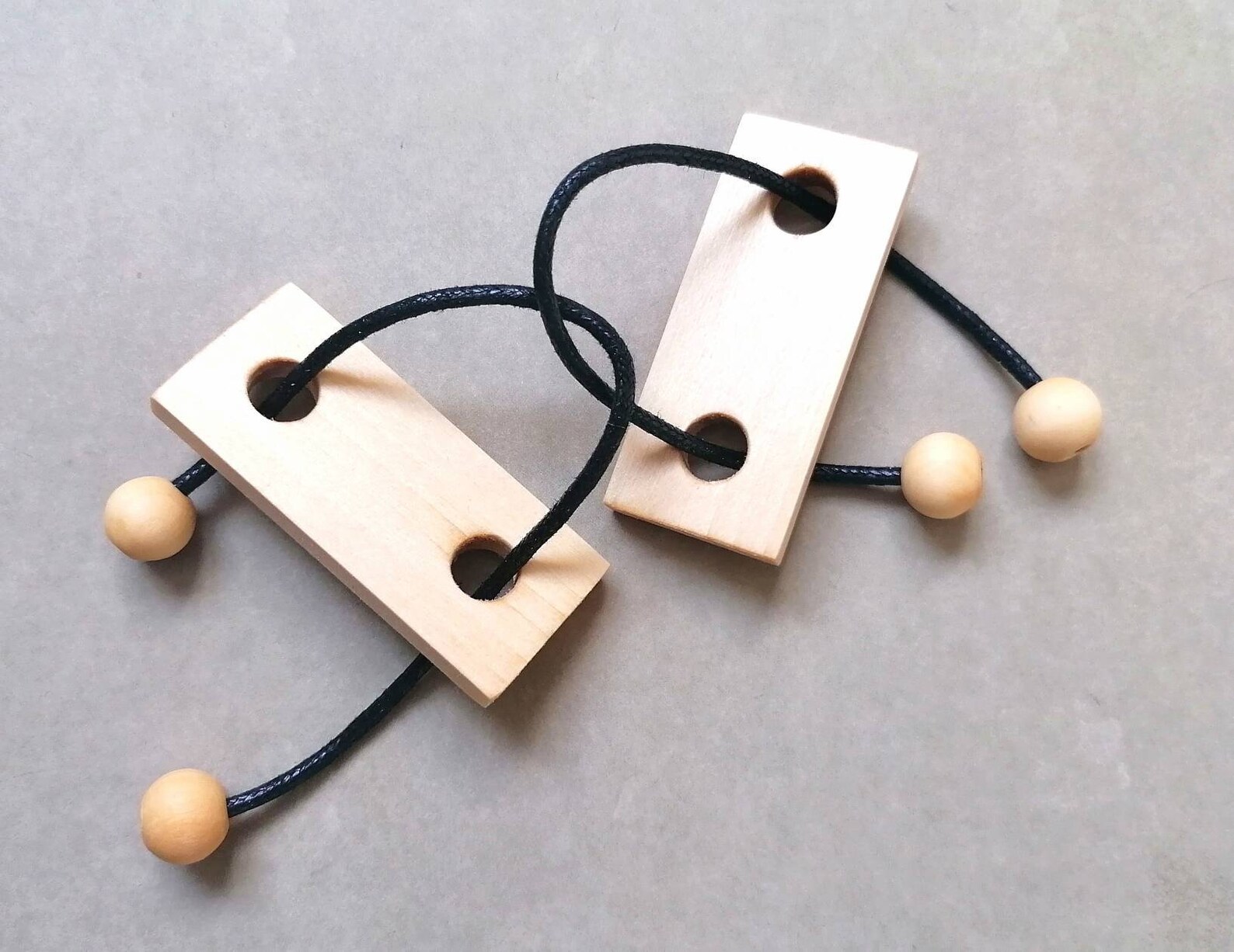 Wood rope puzzle brainteaser game Etsy