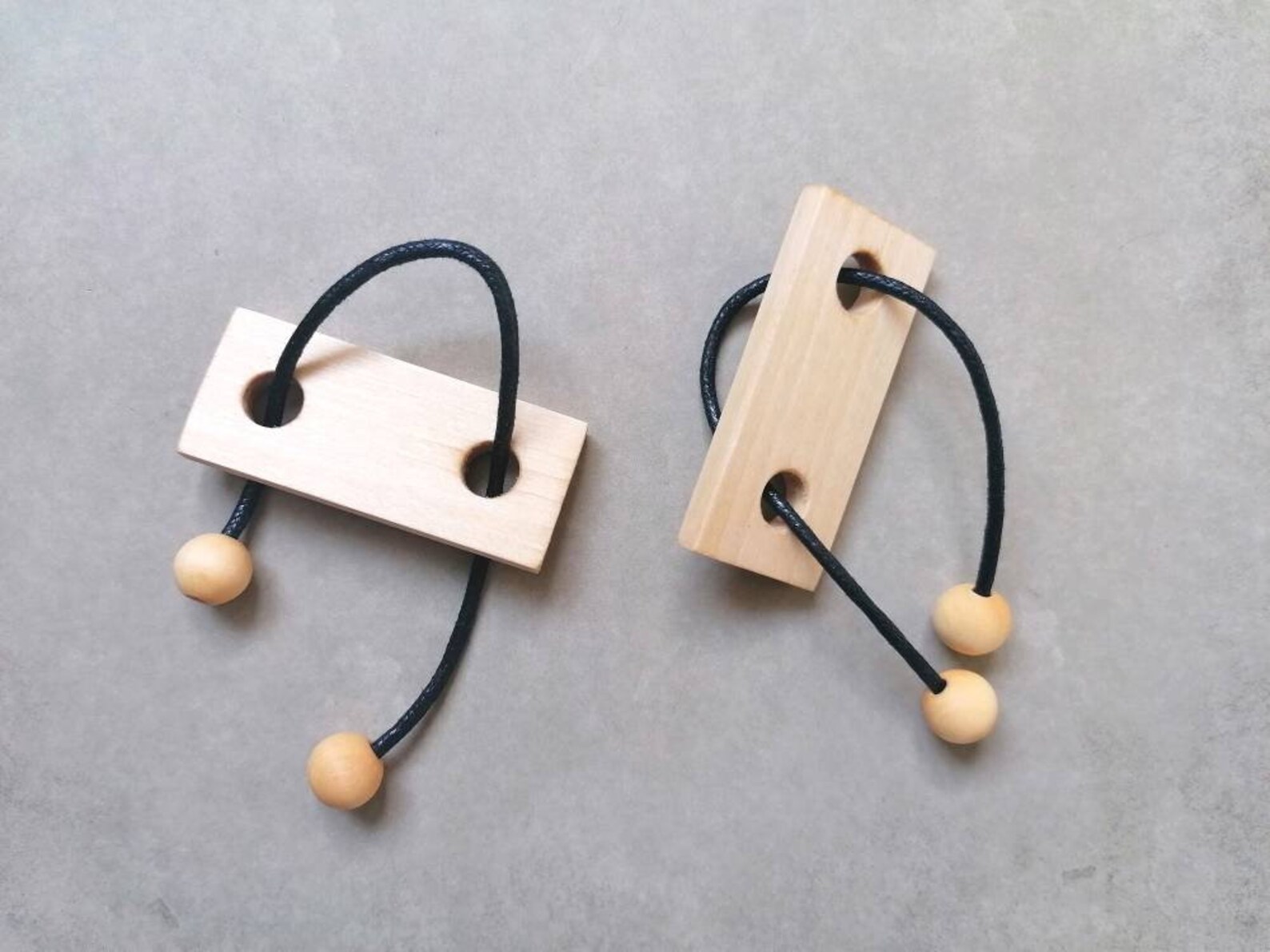 Wood rope puzzle brainteaser game Etsy