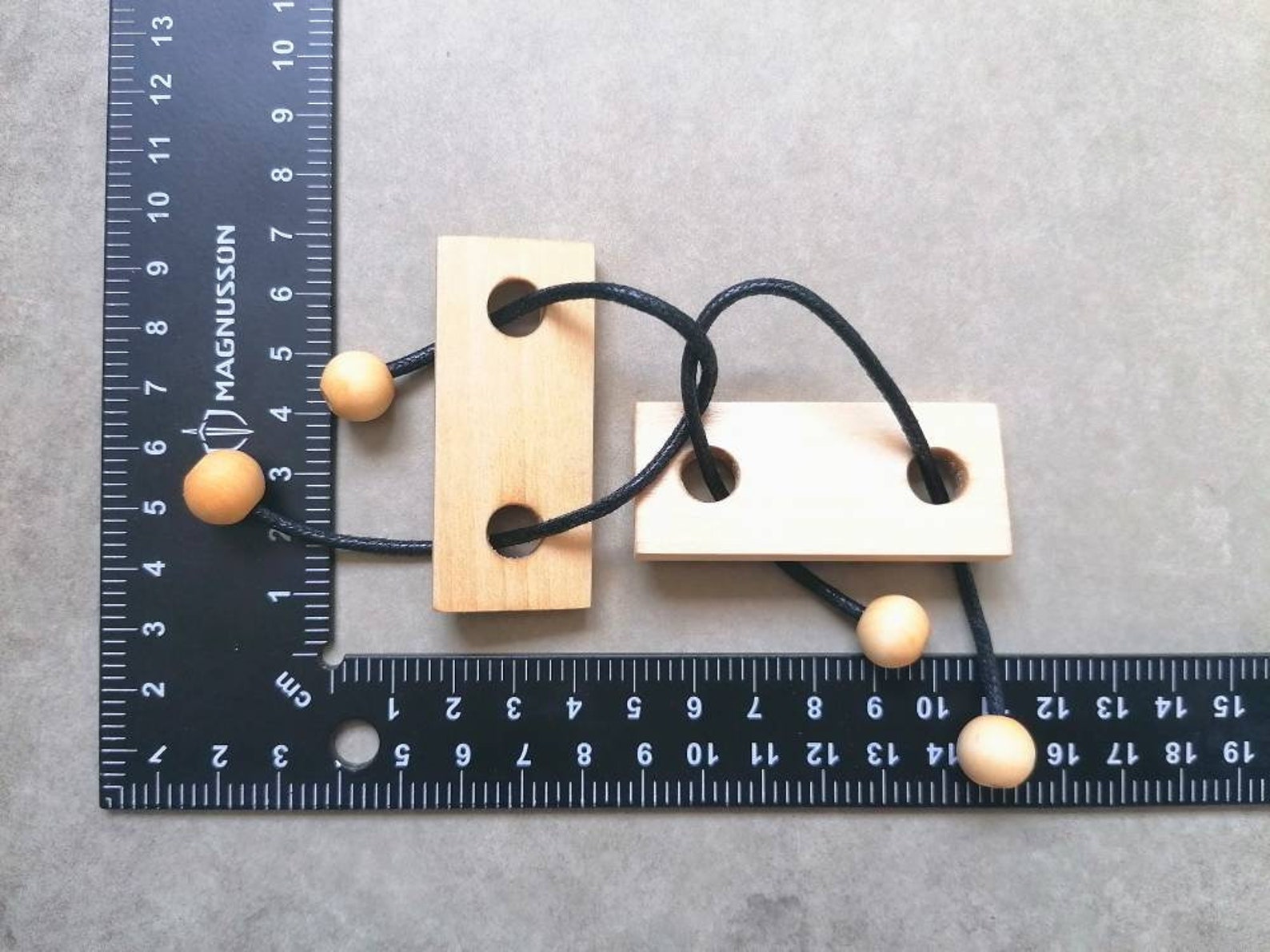 Wood rope puzzle brainteaser game Etsy