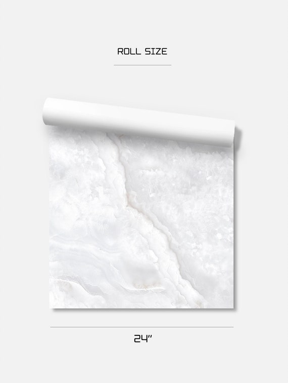 White Marble Stone Wallpaper 117 Grunge Murals | Etsy