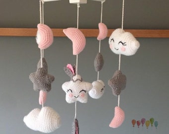 Stars baby mobile / Nursery baby mobile/ baby stars decoration