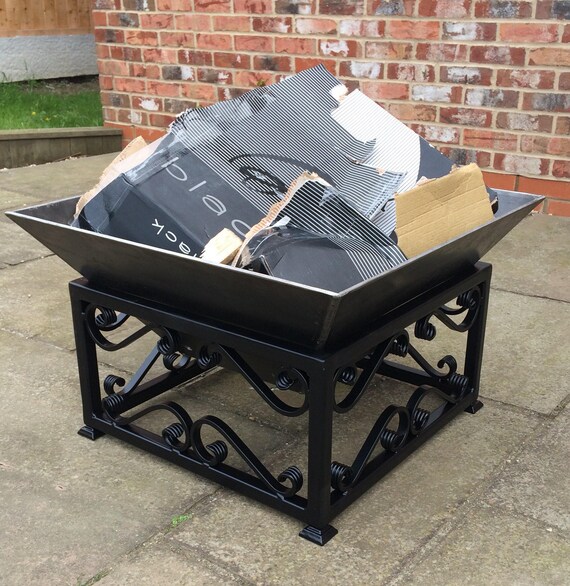 Wrought Iron Style Fire Pit Etsy