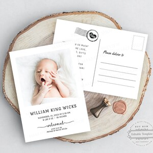 baby shower thank you and birth announcement
