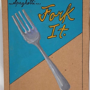 Hand Painted &quot;Fork&quot; Refrigerator Magnet