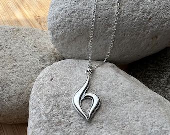 Recovery Symbol Necklace with 1" pendant.