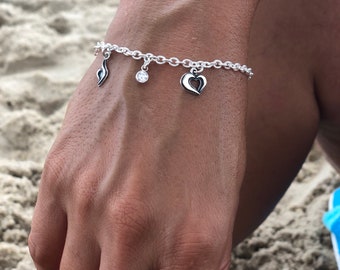 I will shine! Chain bracelet with Birth month CZ