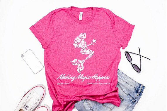 Making Magic Happen Inspirational Disney Shirts Vacation Tshirt Adult Mermaid T Shirt Sayings Pink Workout Tee For Women Plus Size Making Magic Happen Inspirational Disney Shirts Vacation Tshirt Adult Mermaid T Shirt Sayings Pink Workout Tee For Women Plus Size