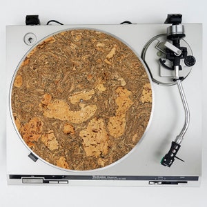 Kalahari Cork Anti-Static Record Platter Slip Mat  for Vinyl Record Players, DJ Turntables, Technics, Marantz, U-Turn, Audio-Technica