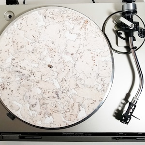 Cambria White Cork Anti-Static Record Platter Slip Mat