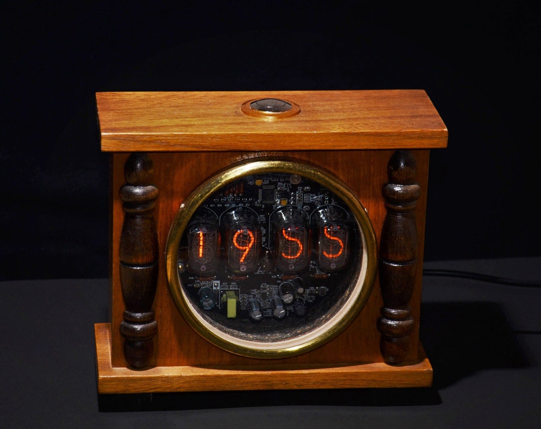 Nixie Alarm Clock Repurposed True Vintage Case Lamp Clock Etsy