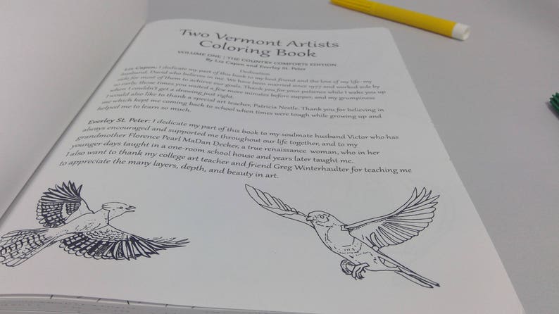 Download Two Vermont Artists Coloring Book Country Comfort Edition | Etsy